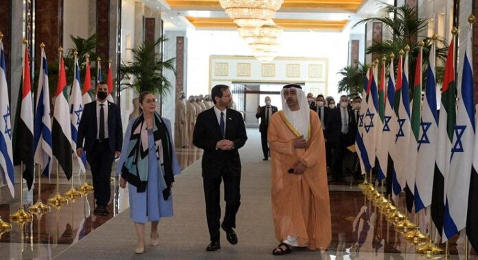 Israel president visits the UAE