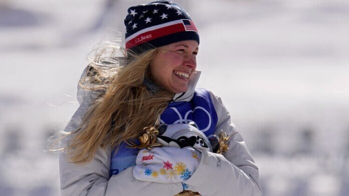 Jessie Diggins during the venue Jessie Diggins