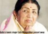Lata Mangeshkar, the legendary singer, died at the age of 92 from multi-organ failure