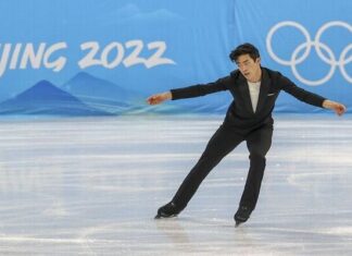 Nathan Chen of the United States breaks a world record in the short programme at the Beijing Olympics Nathan Chen
